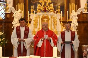 OrgelWeihe in St.Veit durch Abt Petrus