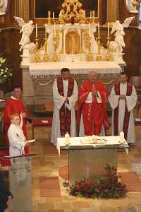 OrgelWeihe in St.Veit durch Abt Petrus