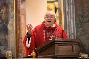 DekanatsFirmung Seitenstetten 2018 Abt Petrus Pilsinger bei seiner Predigt zum Thema: 