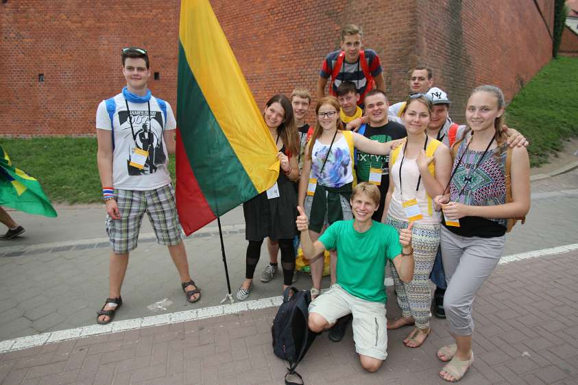 WeltJugendTag Krakau 2016 Litauische Jugendliche